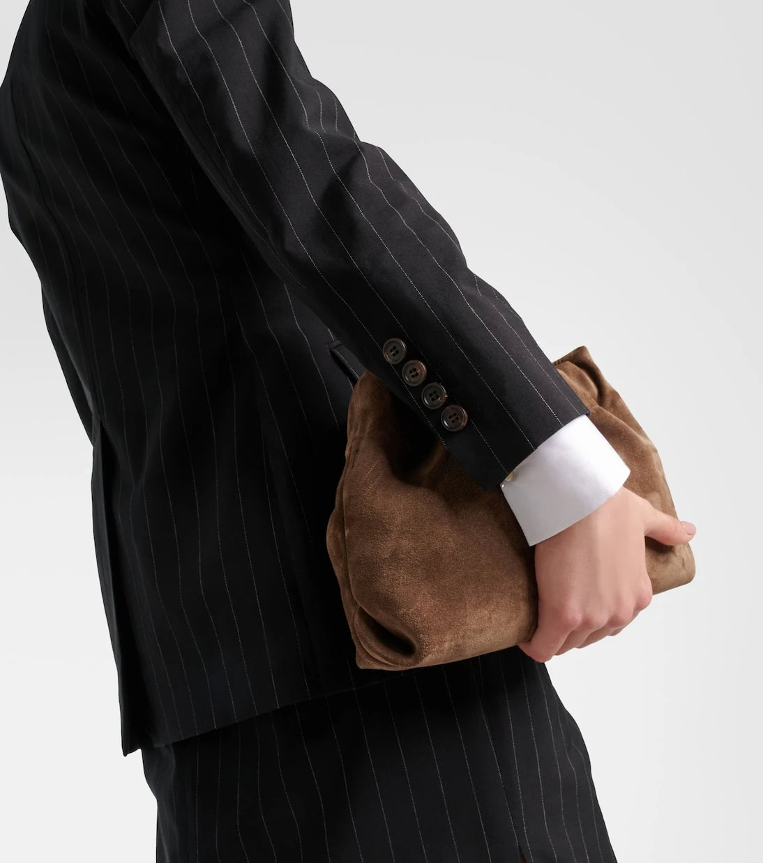 Brunello Cucinelli - Pinstripe wool and cotton blazer