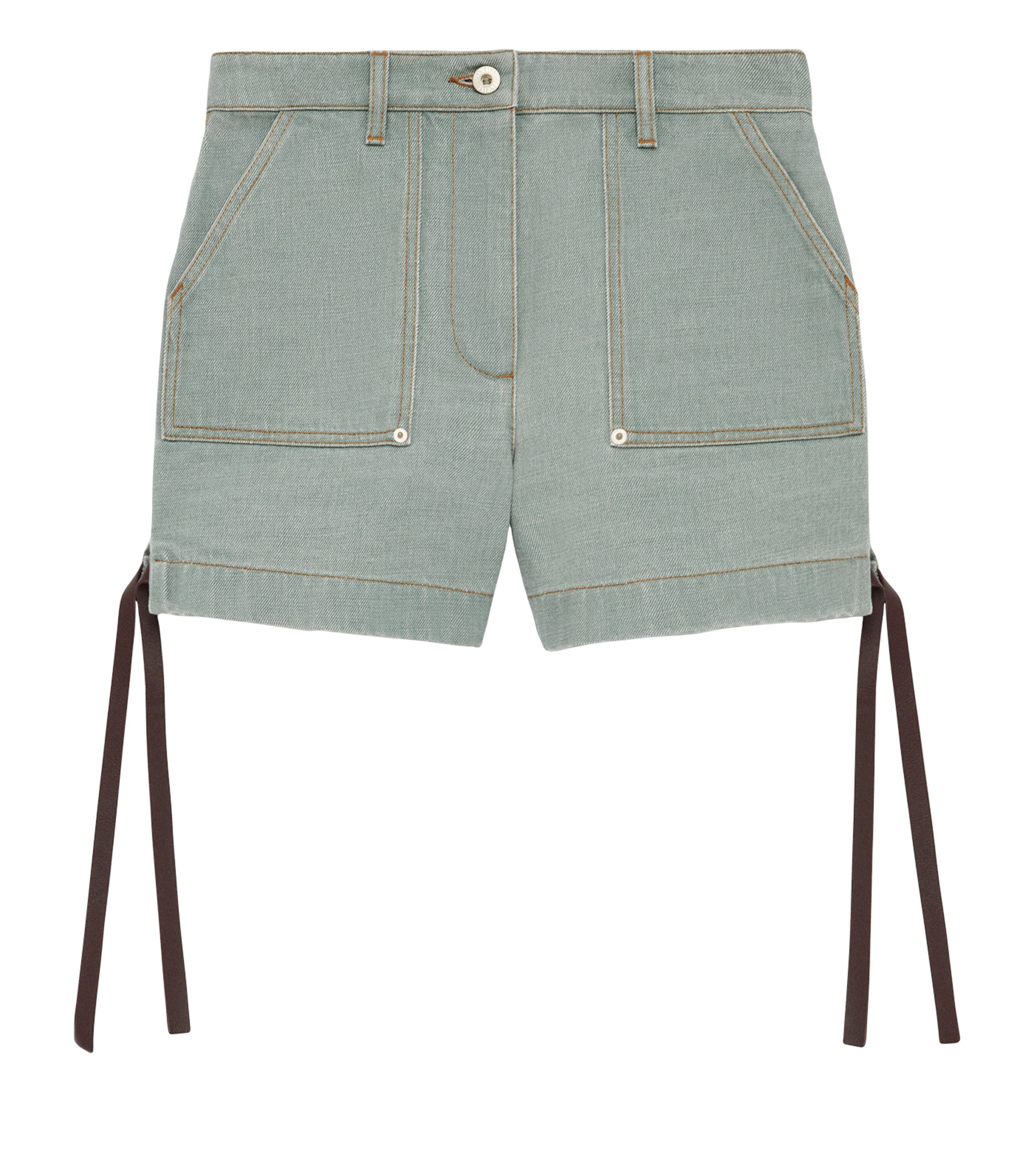 LOEWE Green Cotton Workwear Shorts