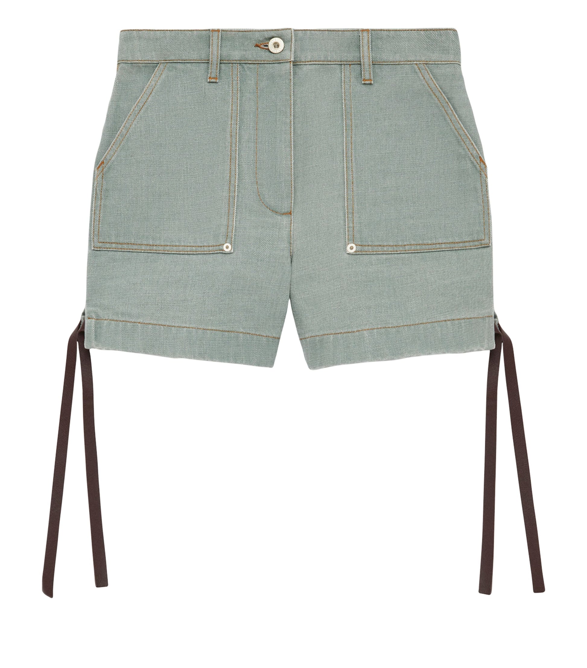 LOEWE Green Cotton Workwear Shorts