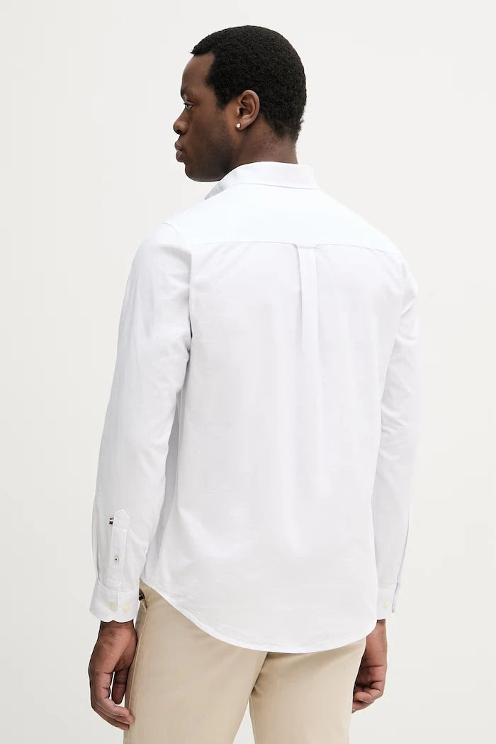 U.S. Polo Assn. риза мъжка от памук PEACHED OXFORD LS