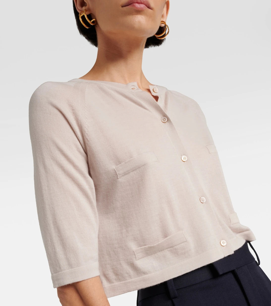 'S Max Mara - Kısa yün hırka