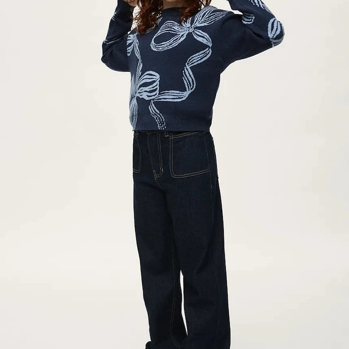 Çocuklar için relaxed fit kot pantolon