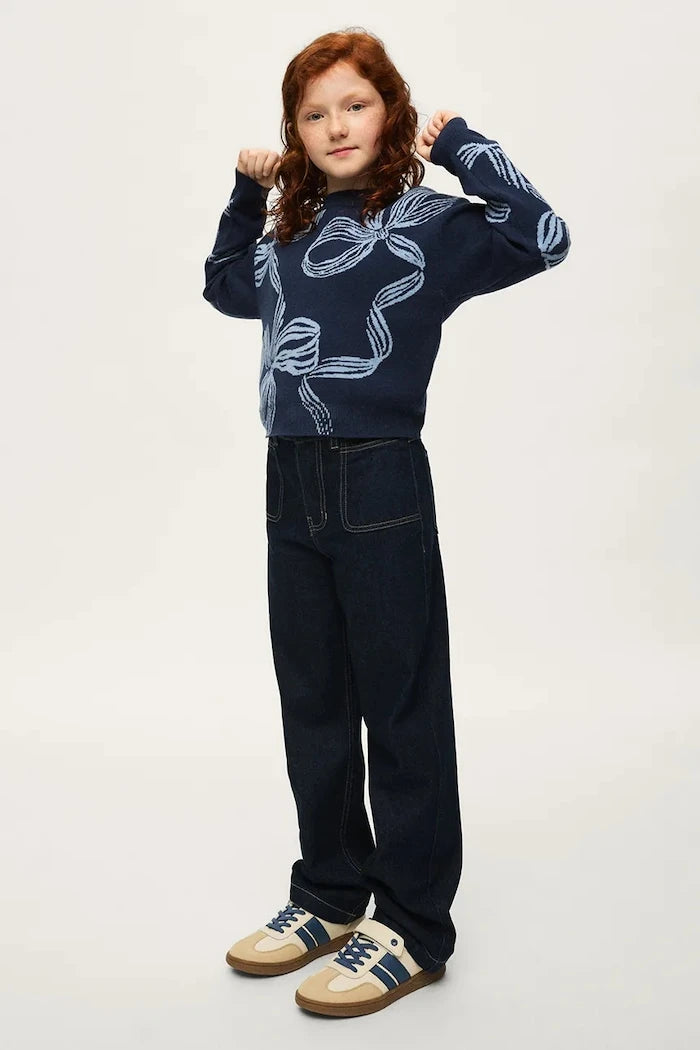 Çocuklar için relaxed fit kot pantolon