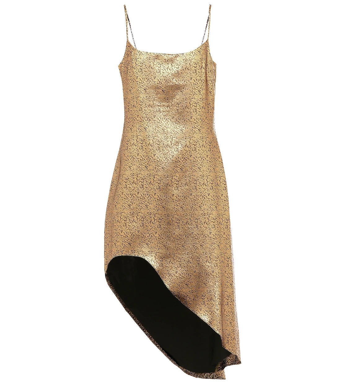 Halpern - Asymmetric lamé minidress
