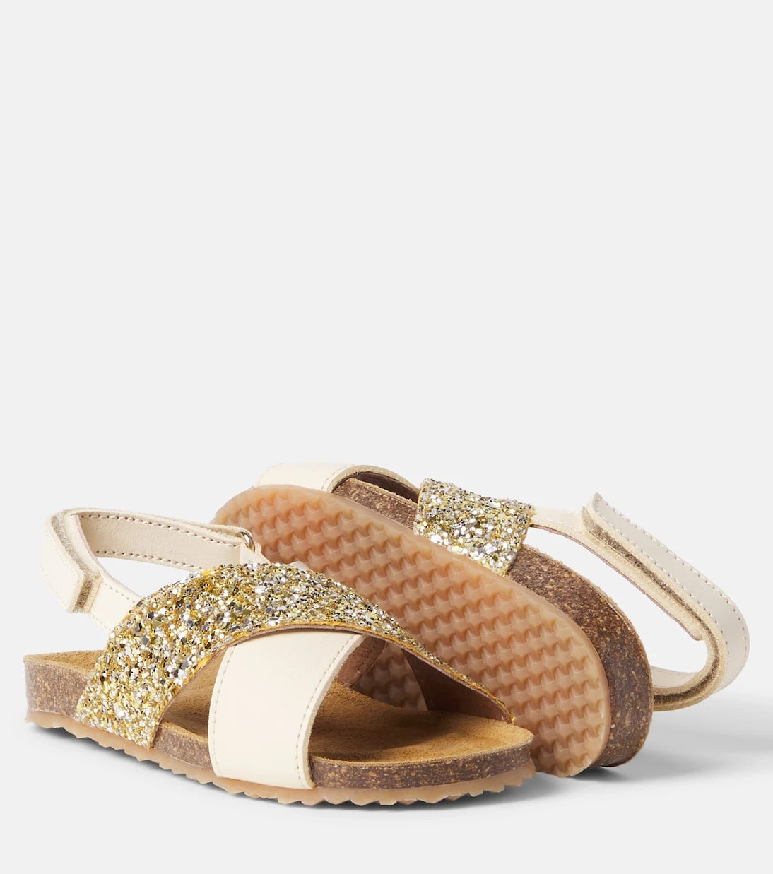 PèPè - Sequined leather sandals
