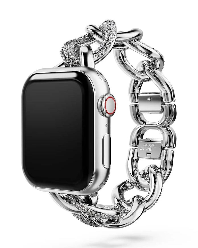 Apple Watch için Swarovski 5678671 SPARKLING CHAIN Kayış