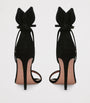 Black Suede Bow Tie Sandals 105