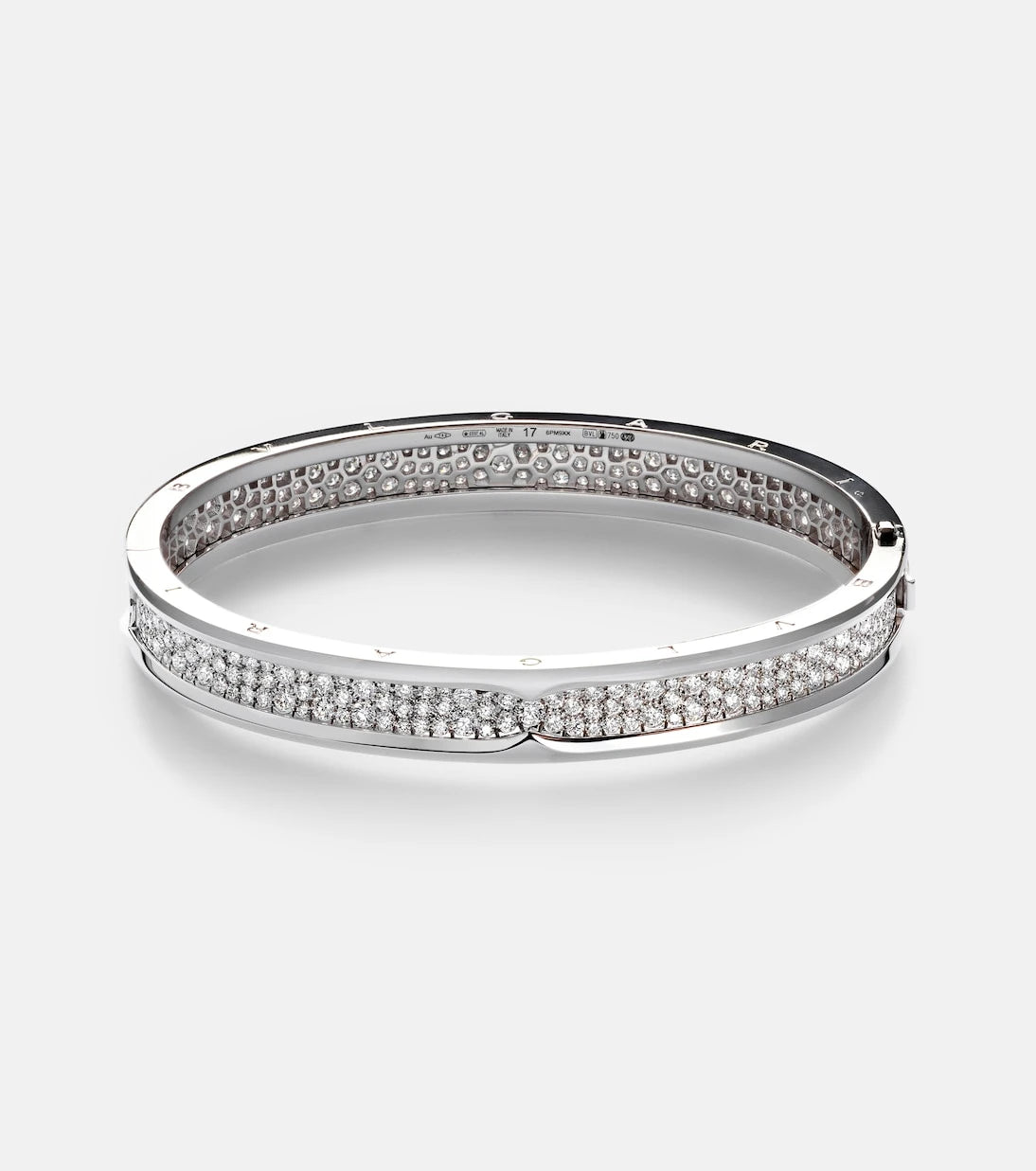 Bvlgari - B.Zero1 18kt white gold bracelet with diamonds