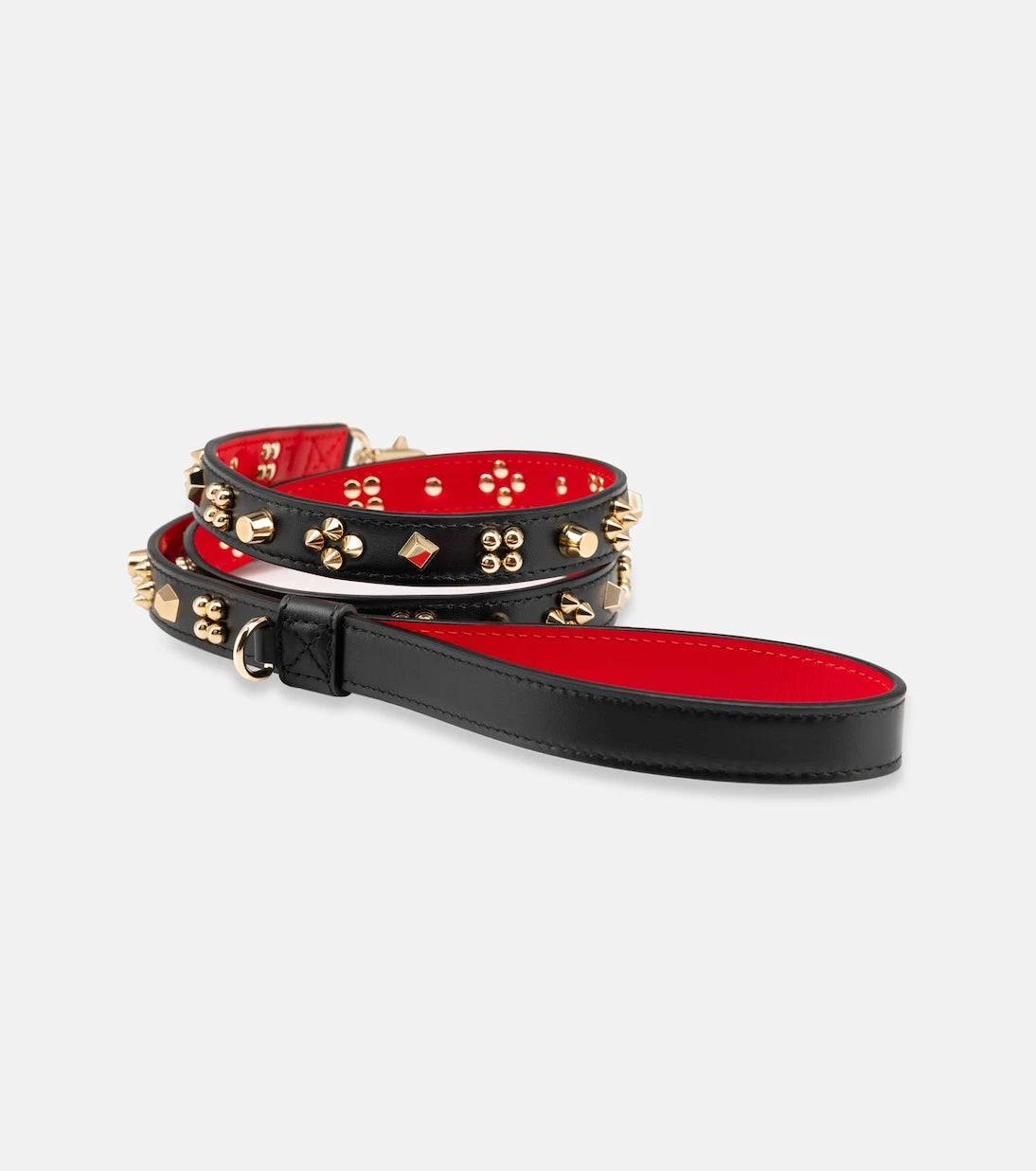 Christian Louboutin - Loubileash embellished leather dog leash