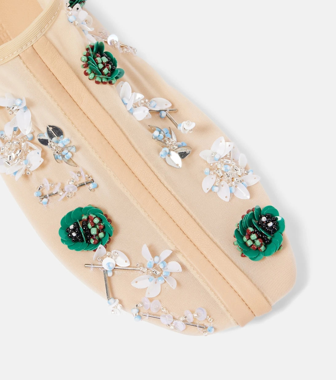 Christopher Esber - Embla embellished mesh ballet flats