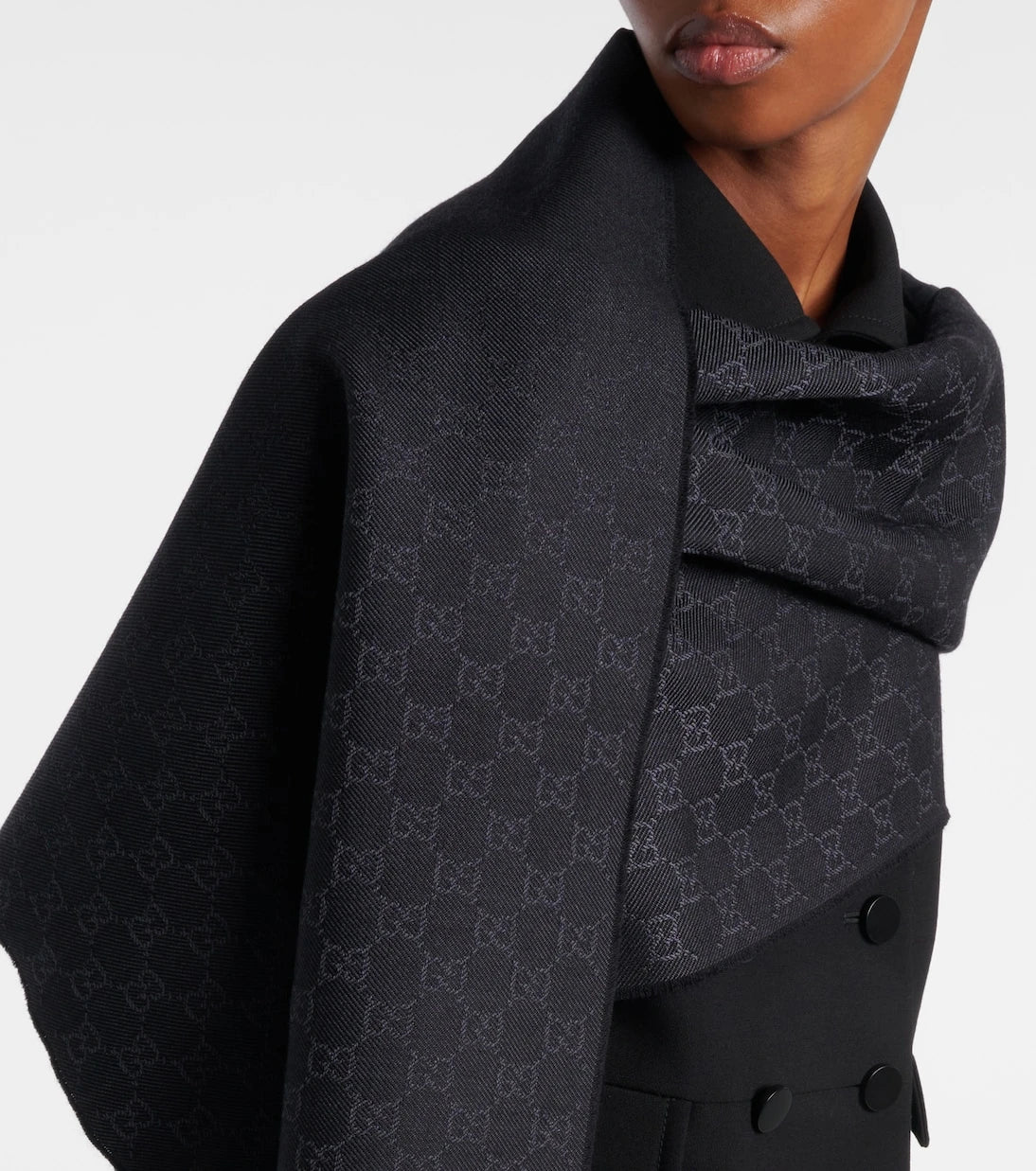 Gucci - GG wool jacquard scarf