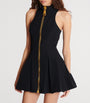 Balmain Wool Zipped Mini Dress