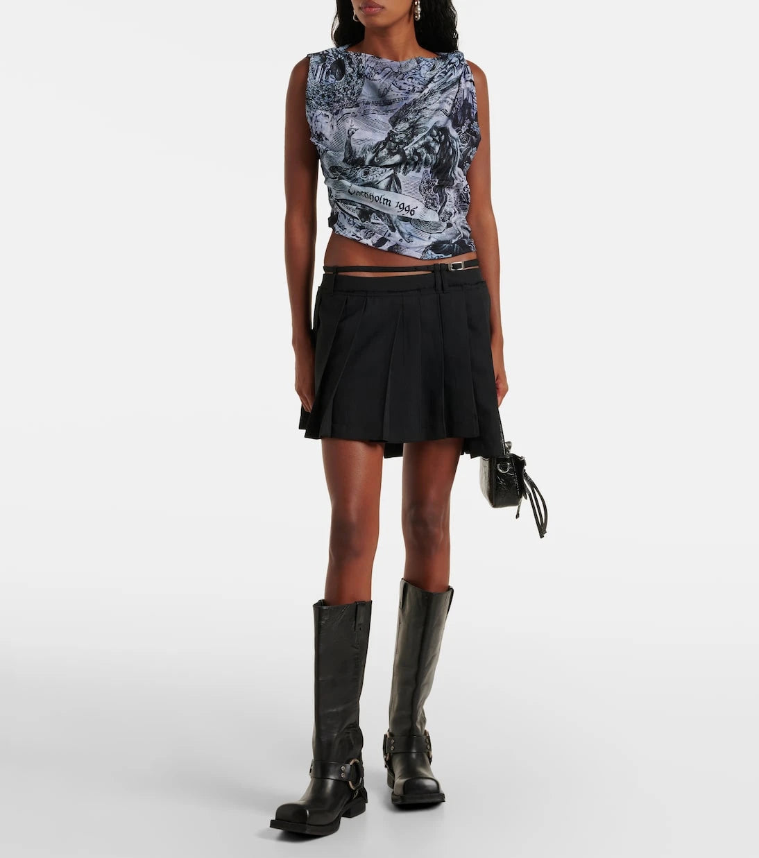 Acne Studios - Printed draped top