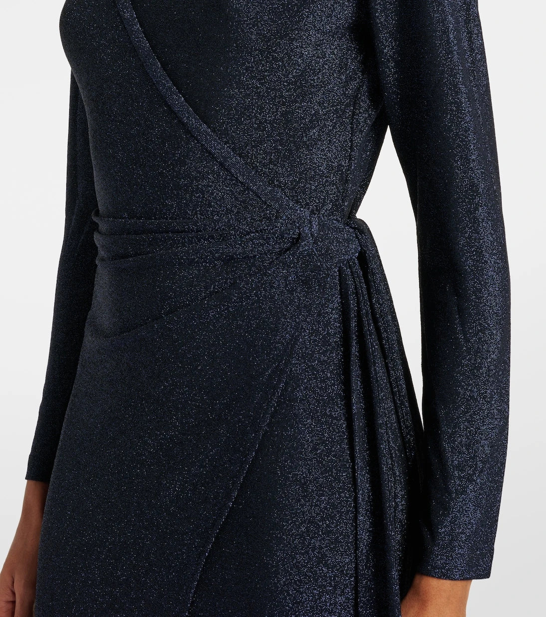 Diane von Furstenberg - Simona lamé wrap dress