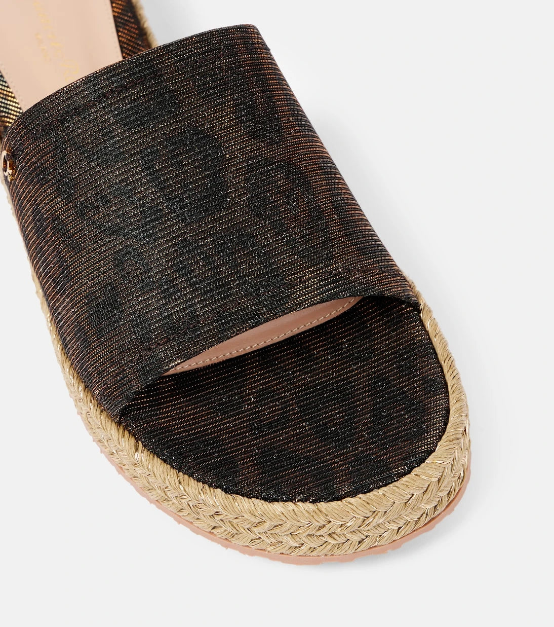Gianvito Rossi - Leopard-print platform espadrille slides
