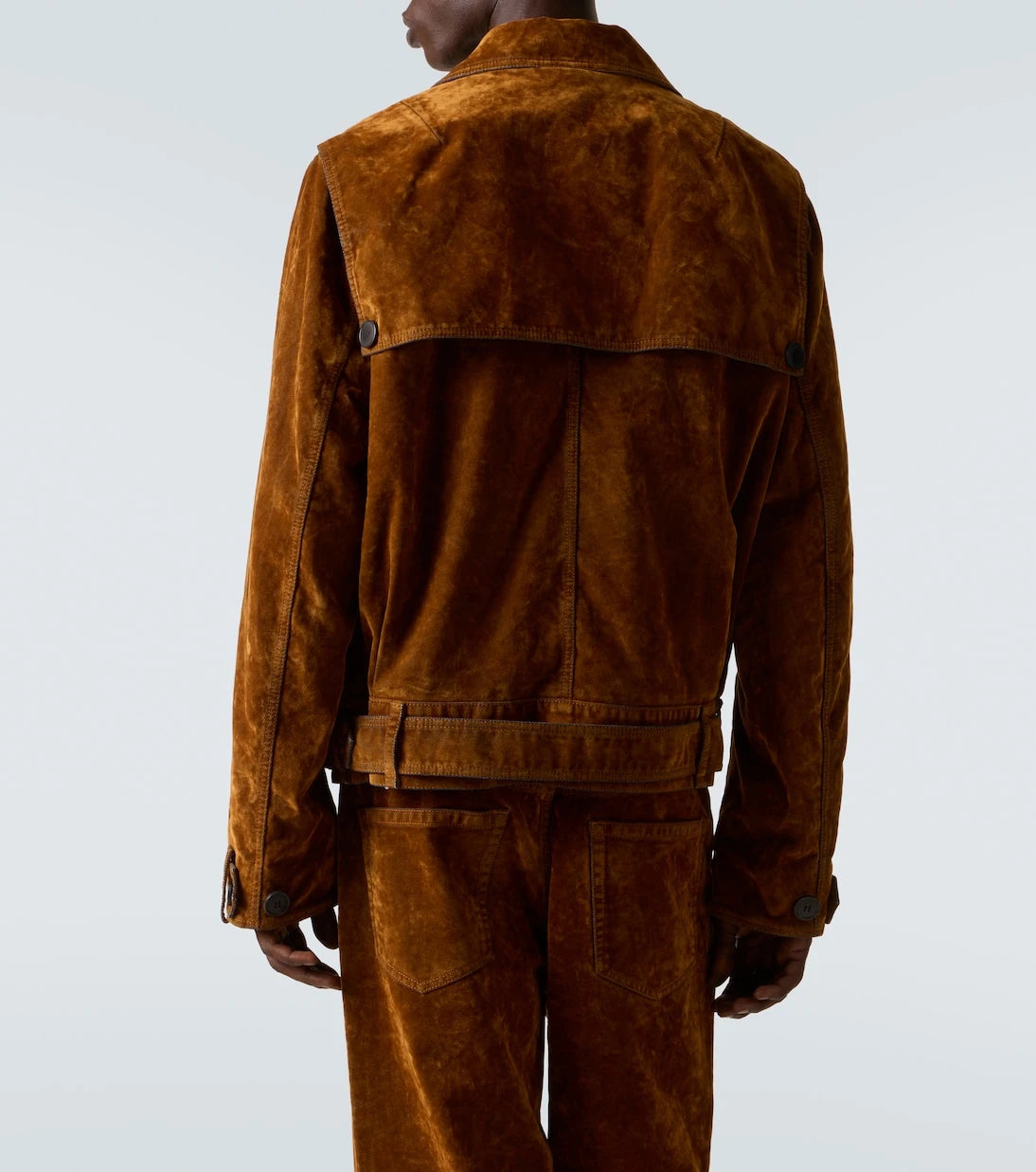 Dries Van Noten - Vassel belted cotton biker jacket