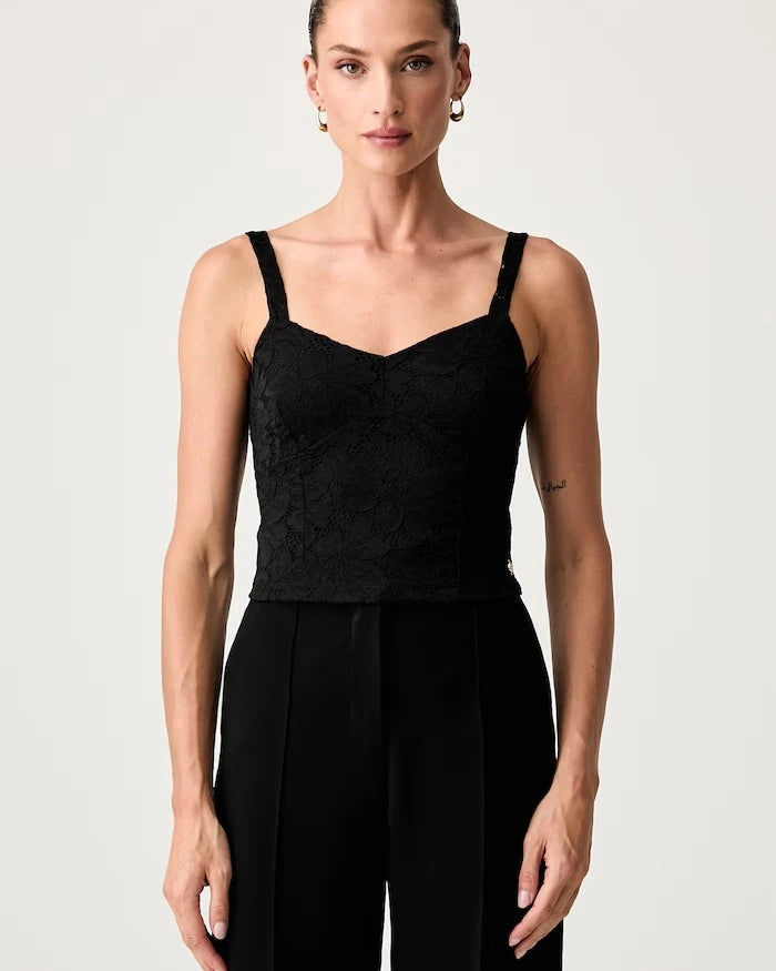 Guess dantelli askılı kadın bluzu KATRINA