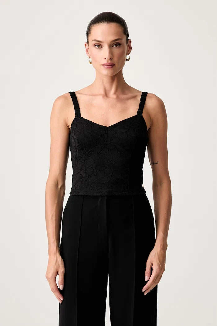 Guess dantelli askılı kadın bluzu KATRINA