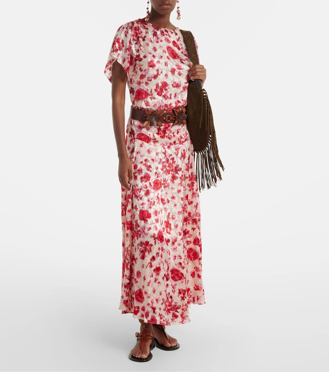 Isabel Marant - Hilza floral jacquard maxi skirt