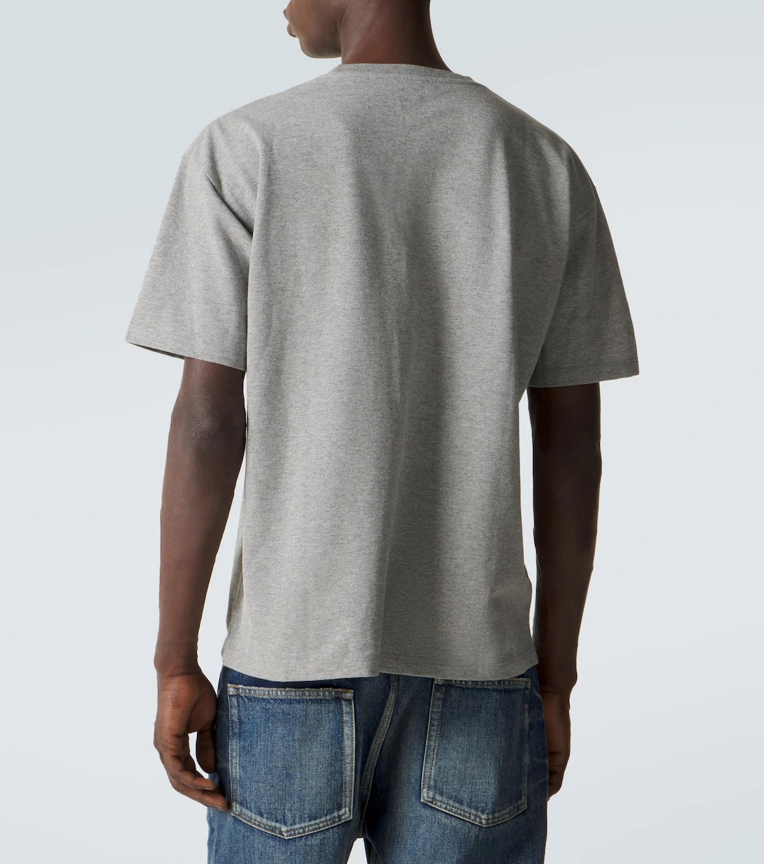 Saint Laurent - Cassandre cotton-blend piqué T-shirt