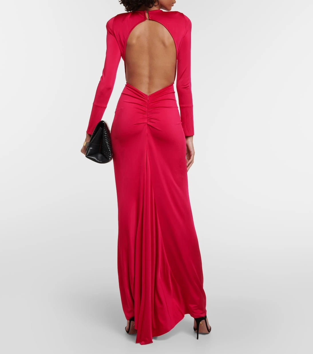 Victoria Beckham - Gathered jersey maxi dress