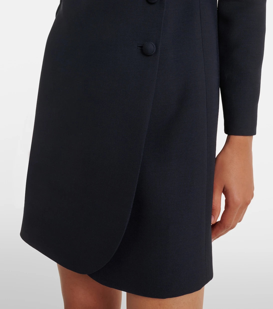 Valentino - Crepe Couture tie-neck minidress