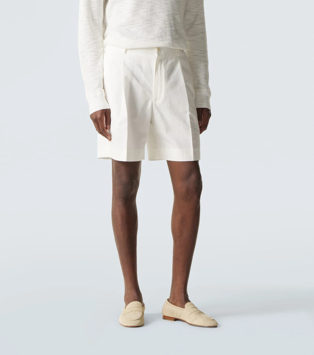 Brioni - Linen and cotton shorts