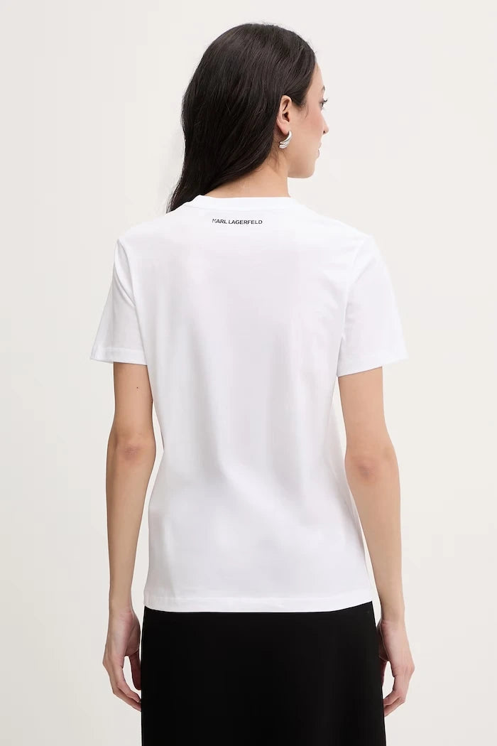 Karl Lagerfeld тениска дамски от памук IKON SKETCH