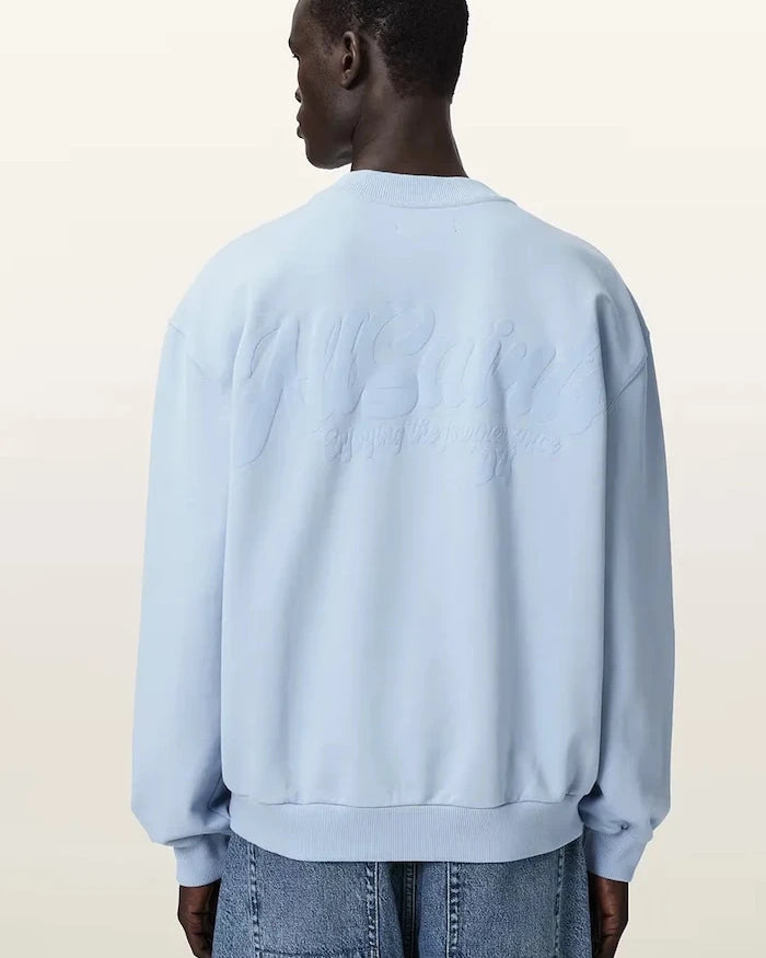 AllSaints уголемен суичър мъжки от памук ODYSSEY