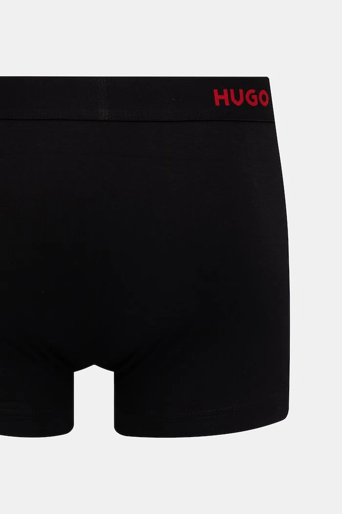 HUGO erkek pamuk elastan boxer şort TRIPLET DESIGN 3'lü set