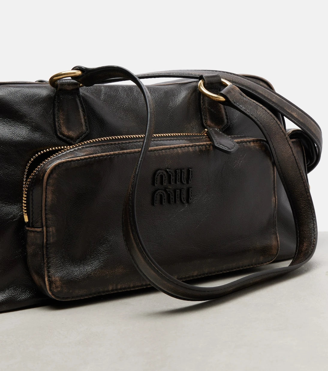Miu Miu - Pocket leather shoulder bag