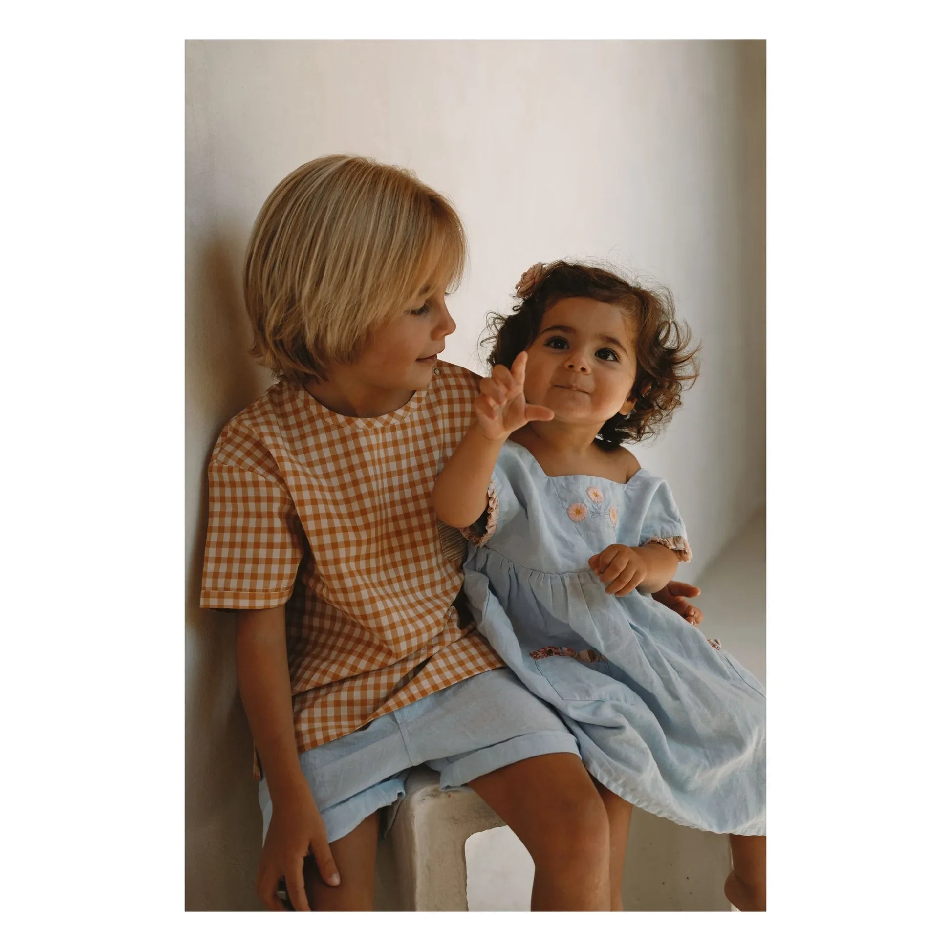 Lilinoa - Marie Lin embroidered dress | Light blue