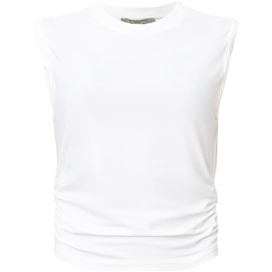 White Cotton-Modal West Tank
