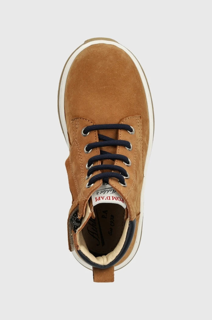 Детски половинки обувки от кожа Pom D'api FLOW BOOTS