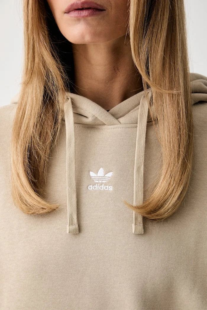 adidas Originals kapüşonlu kadın pamuklu sweatshirt