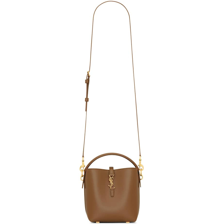 Saint Laurent Brown Mini Le 37 Bucket Bag
