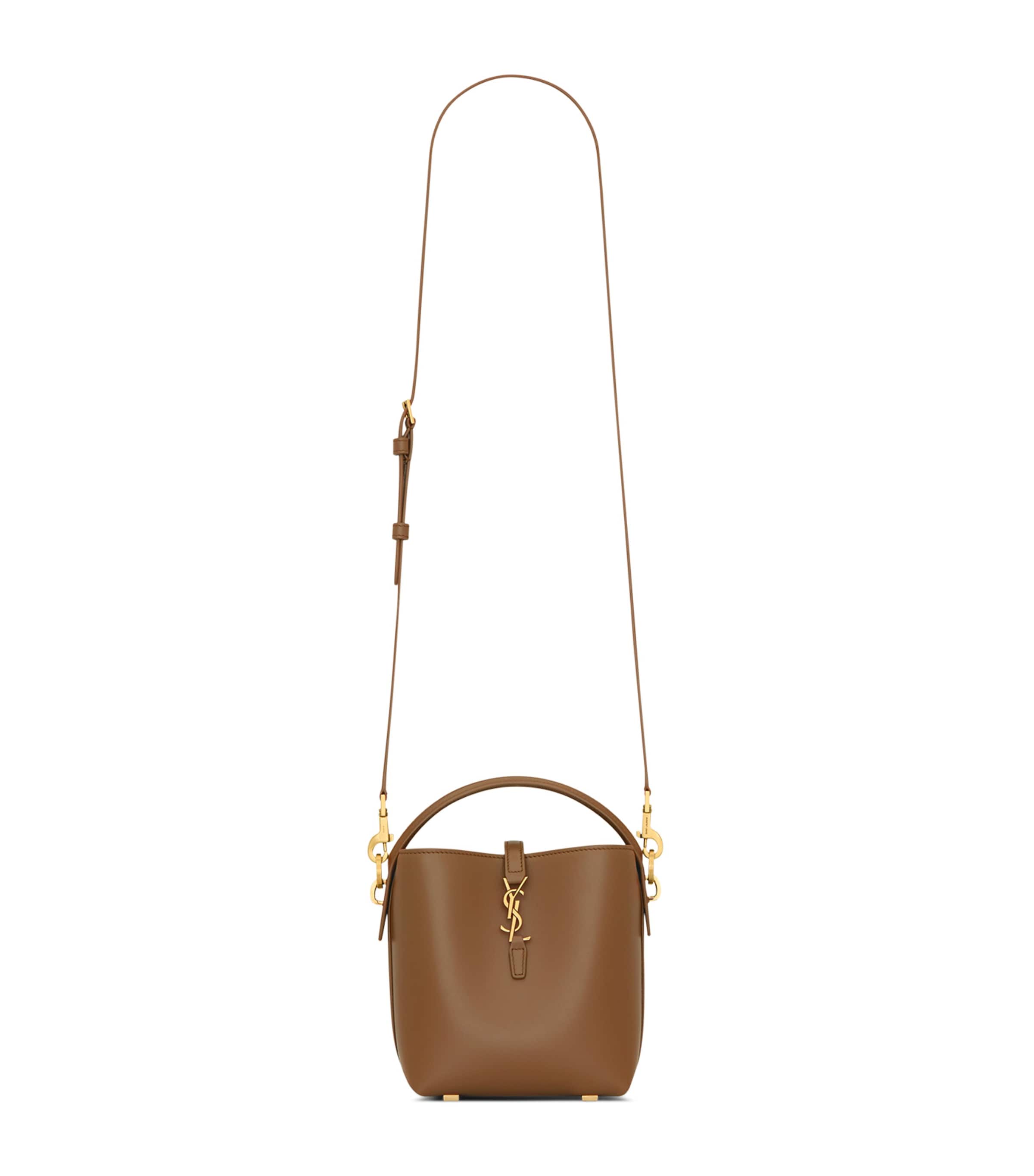 Saint Laurent Brown Mini Le 37 Bucket Bag