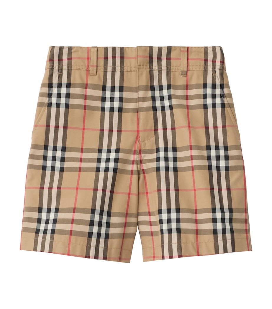 Burberry Kids Oxford Cotton Check Shorts (3-12 Years)