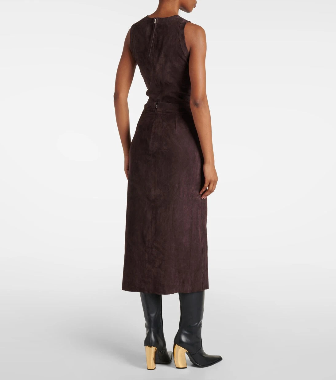 Stouls - Taylor suede midi skirt