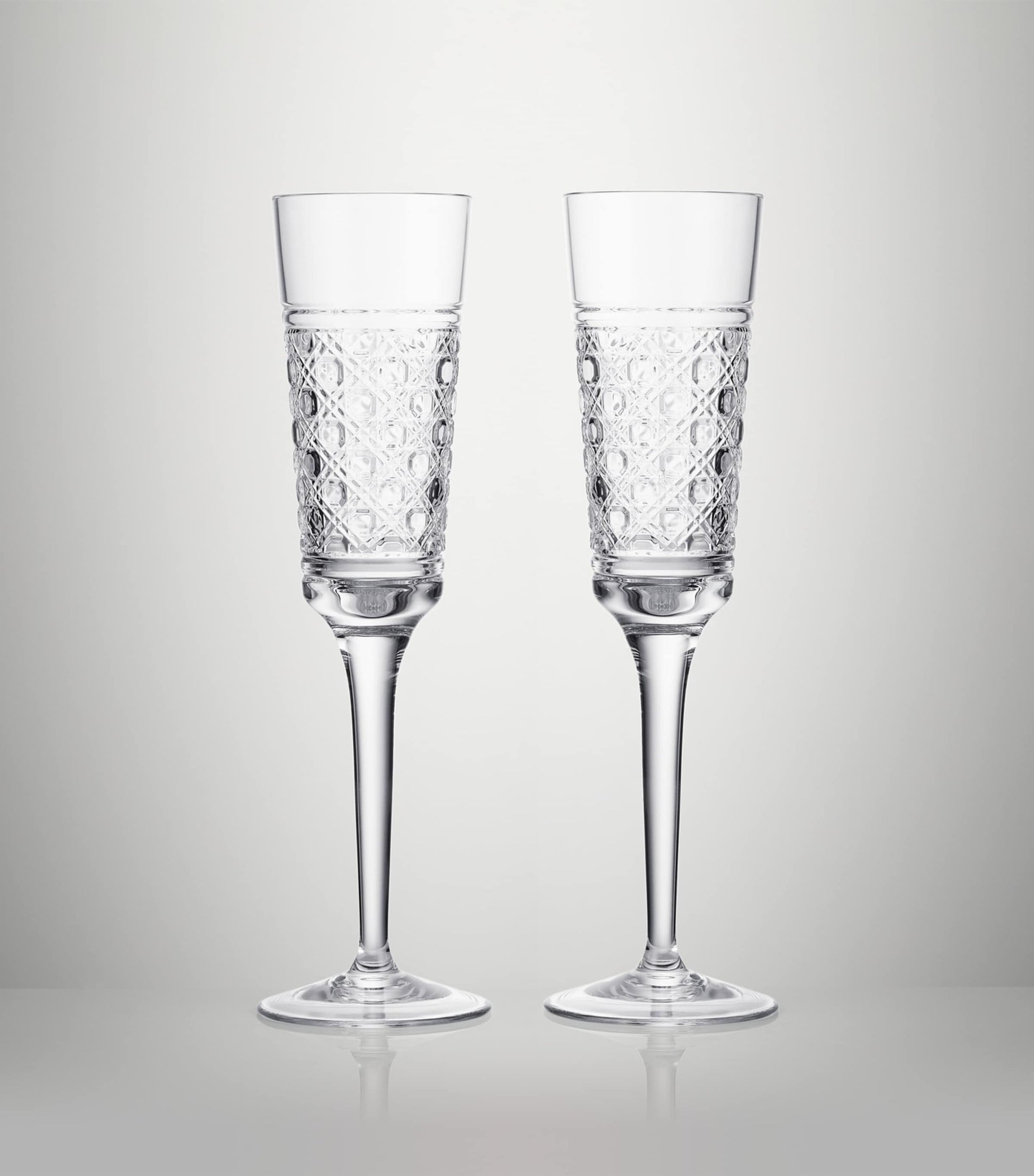 Set of 2 Crystal Opulence Champagne Flutes (185ml)