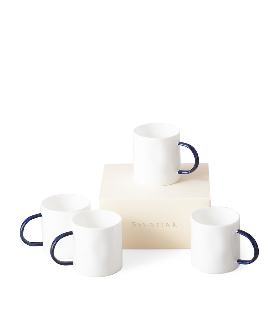 FELDSPAR Set of 4 Cobalt Espresso Mugs