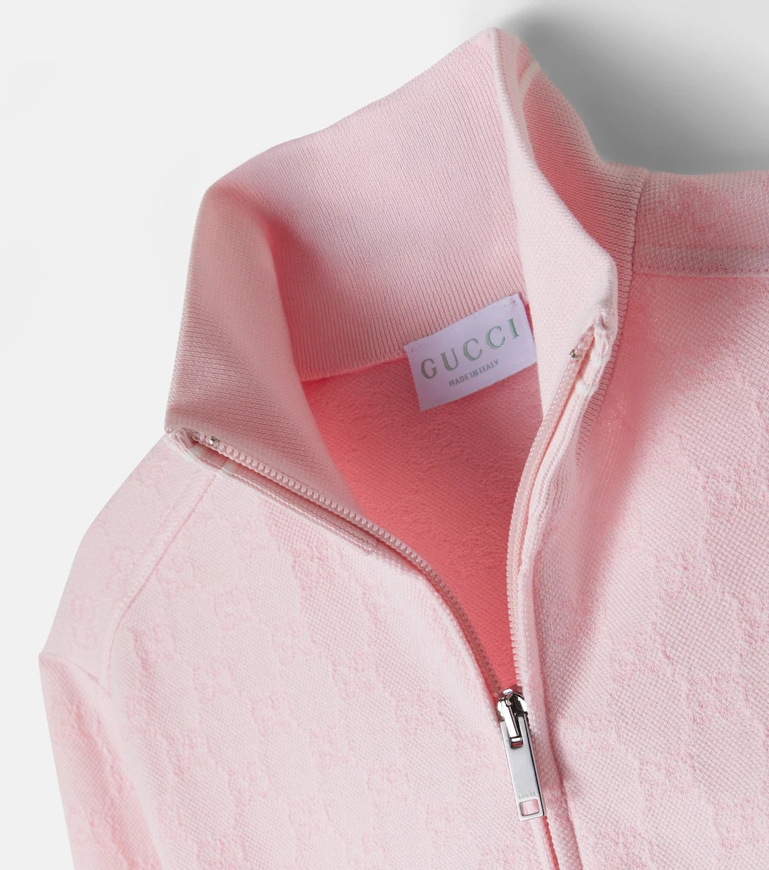 Gucci Kids - جاكيت بولو من القطن بنقشة GG