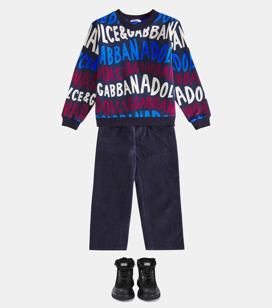 Dolce&Gabbana Kids - Logo cotton sweatshirt