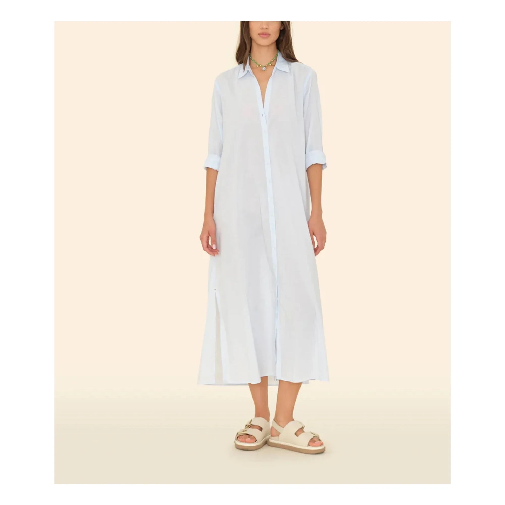 Xirena - Boden Cotton Poplin Dress | Light blue
