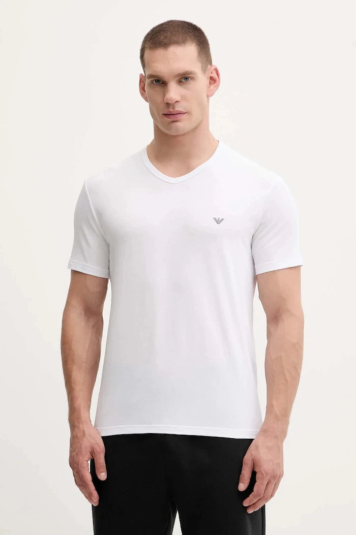 Emporio Armani Underwear basic erkek pamuk ve elastan tişört 2 adet