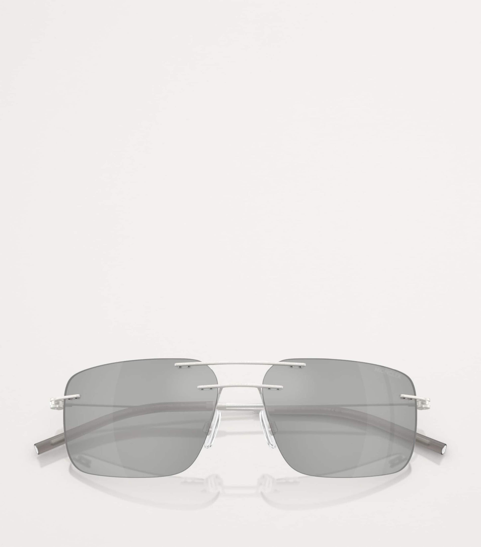 Moncler Silver Steel Doppler ME4003 Sunglasses