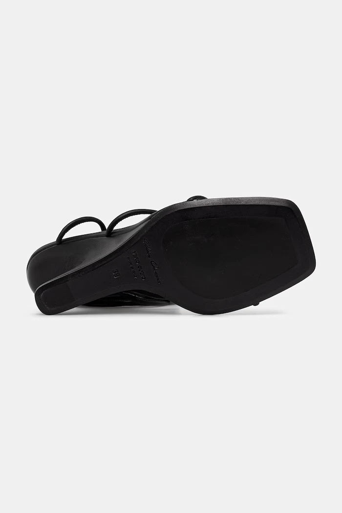 Rick Owens Lilies Cantilever 8 kesik platformlu deri sandaletler