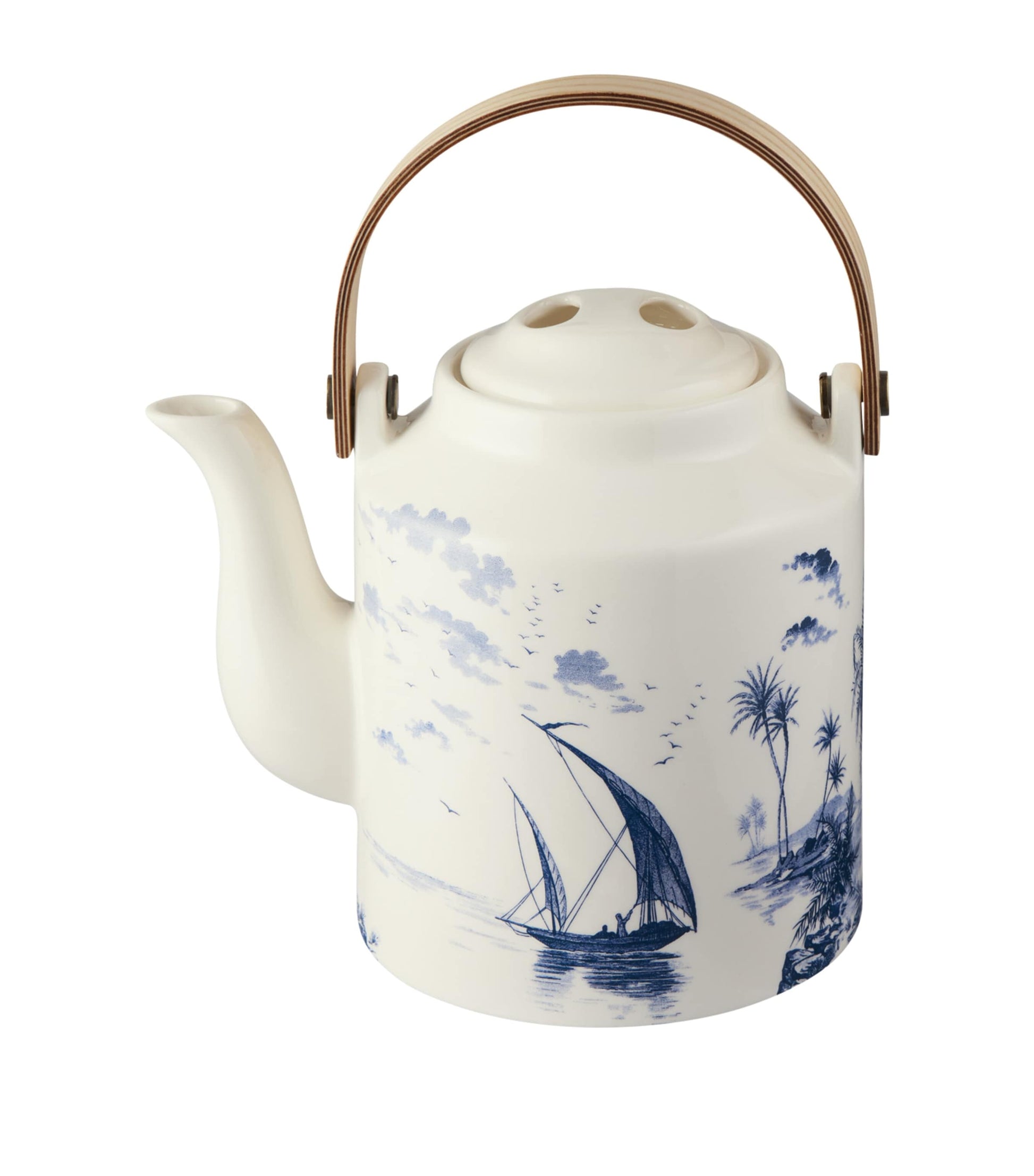 Gien Ceramic Dépareillé Japanese Teapot