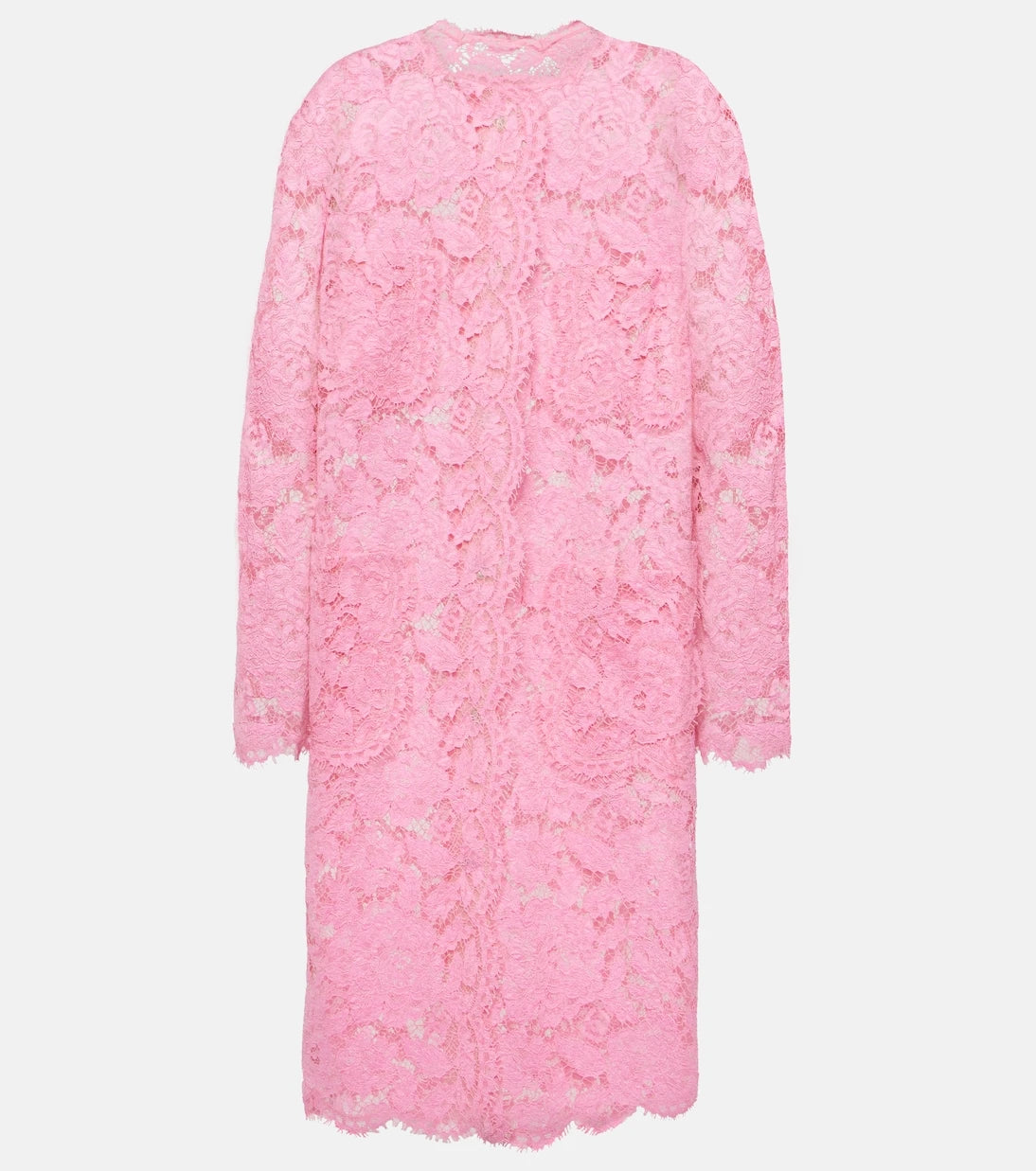 Dolce&Gabbana - فستان متوسط الطول من الدانتيل
