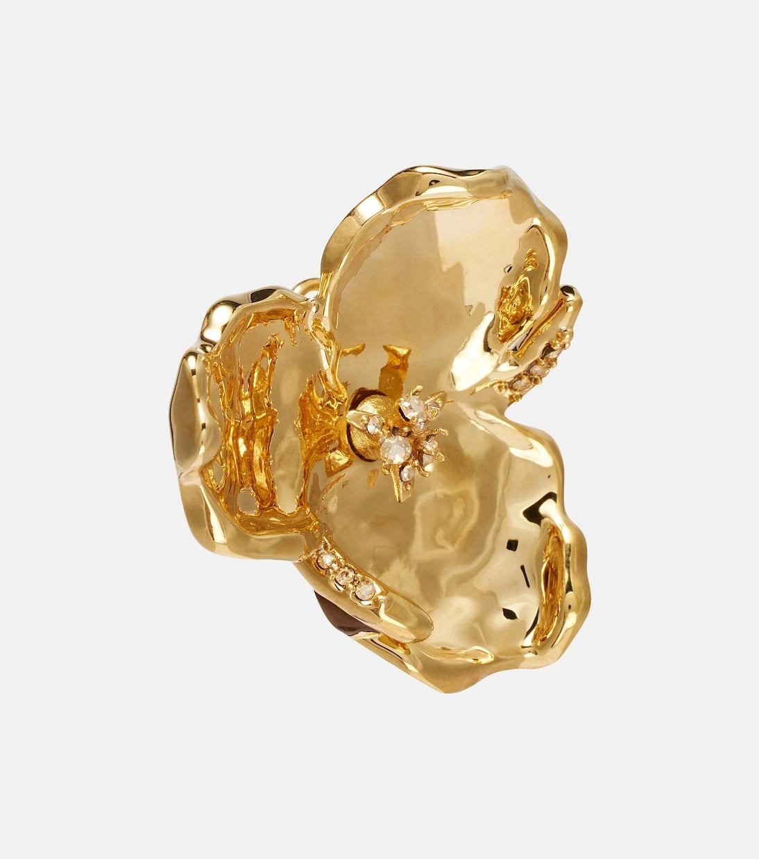 Oscar de la Renta - Blossom crystal-embellished earrings